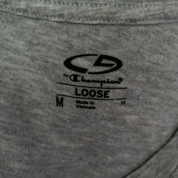 Size Medium Set of Four Champion T-Shirts(Lime Green,Light Blue,Purple,and Grey) - Picture 10 of 11